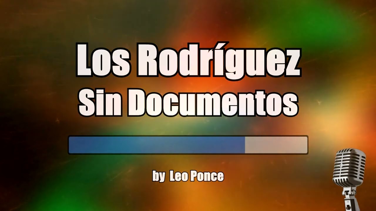 KARAOKE Los Rodríguez - Sin Documentos (Pista Real - Instrumental Original HD 1080p)