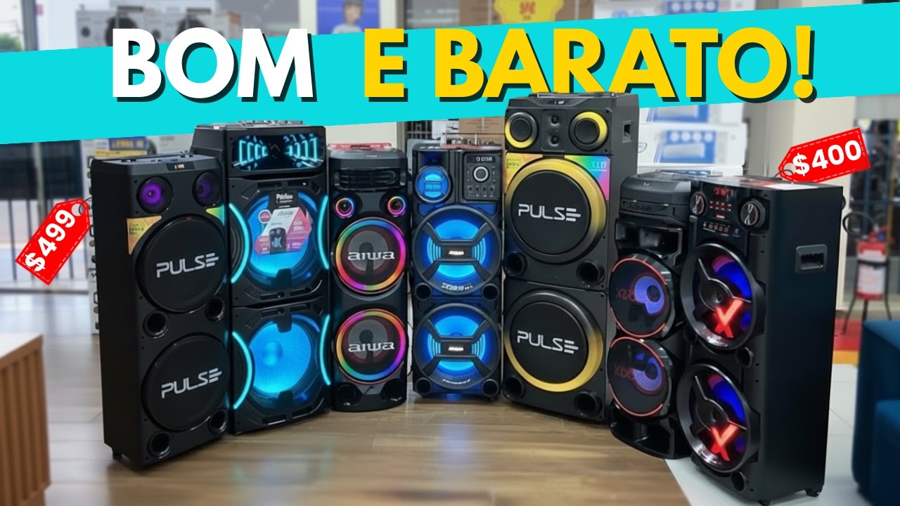 As MELHORES Caixas de Som pra Praia, Chácara e Festas – Top 7 de 2025!