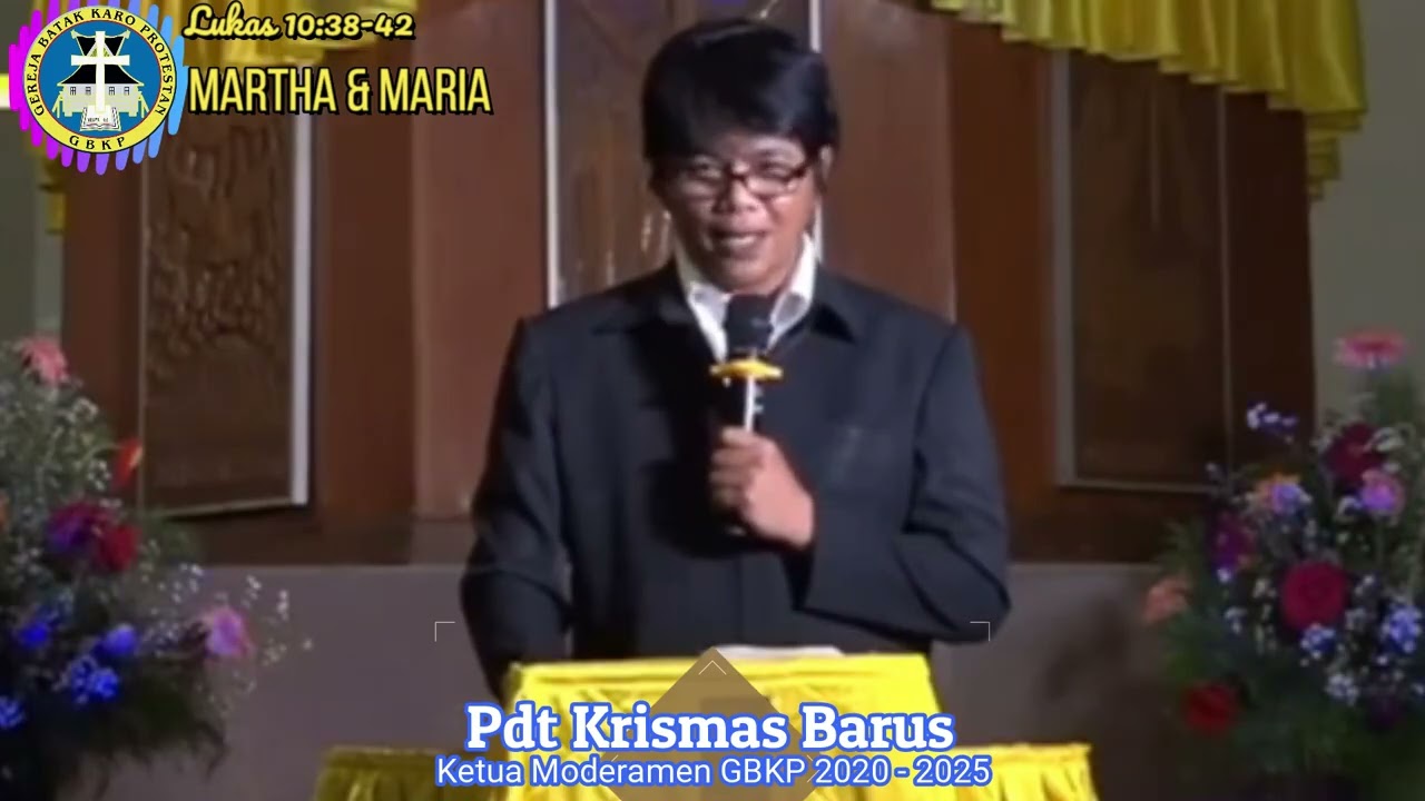 Marta & Maria + Doa Meditasi (Lukas 10:38-42) - Pdt Krismas imanta Barus