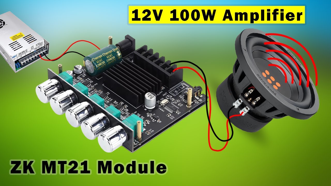 Cheap 50W×2+100W 2.1 Amplifier, ZK MT21 Module Unboxing Assembly & Testing