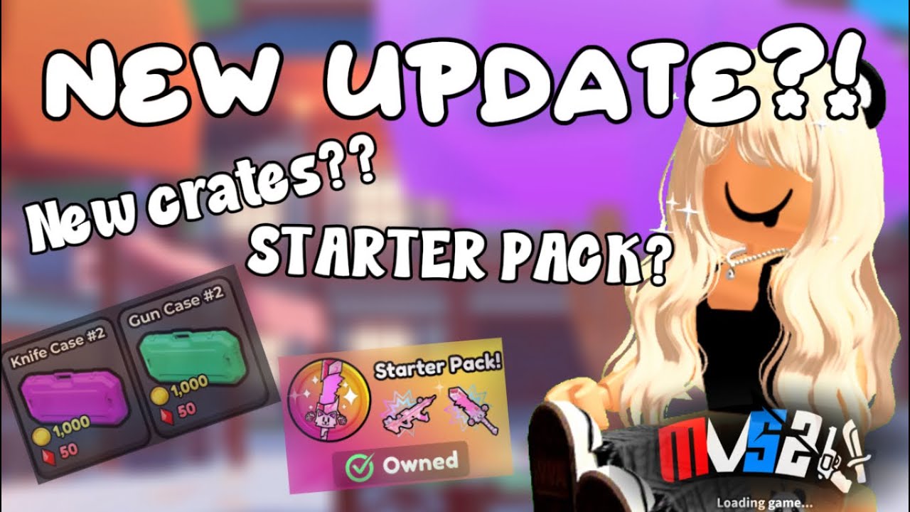 💖NEW UPDATE IN MVS2?!?!😯//STARTER PACK?😍// NEW MAPS?🌸//Murderers vs Sheriffs 2‼️‼️