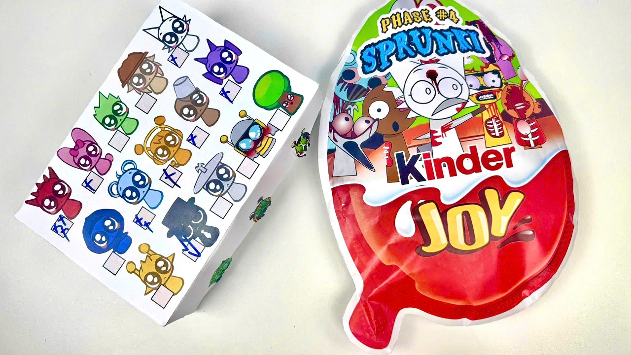 🍬 Paper DIY🍬 Incredibox SPRUNKI PHASE #4 Kinder Joy Blind Bag Unboxing | How to make It?