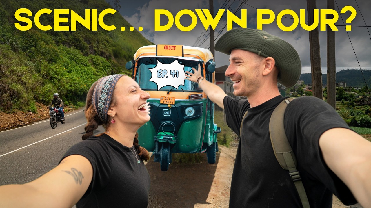 We Drove SRI LANKA'S FAMOUS TRAIN ROUTE... By TukTuk (Nuwara Eliya ➔ Ella)