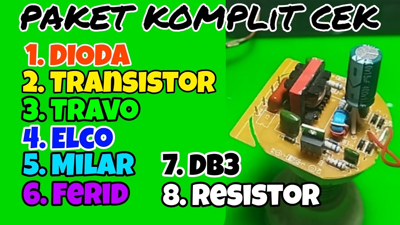 Cara cek semua komponen lampu lhe‼️Sangat cocok buat pemula