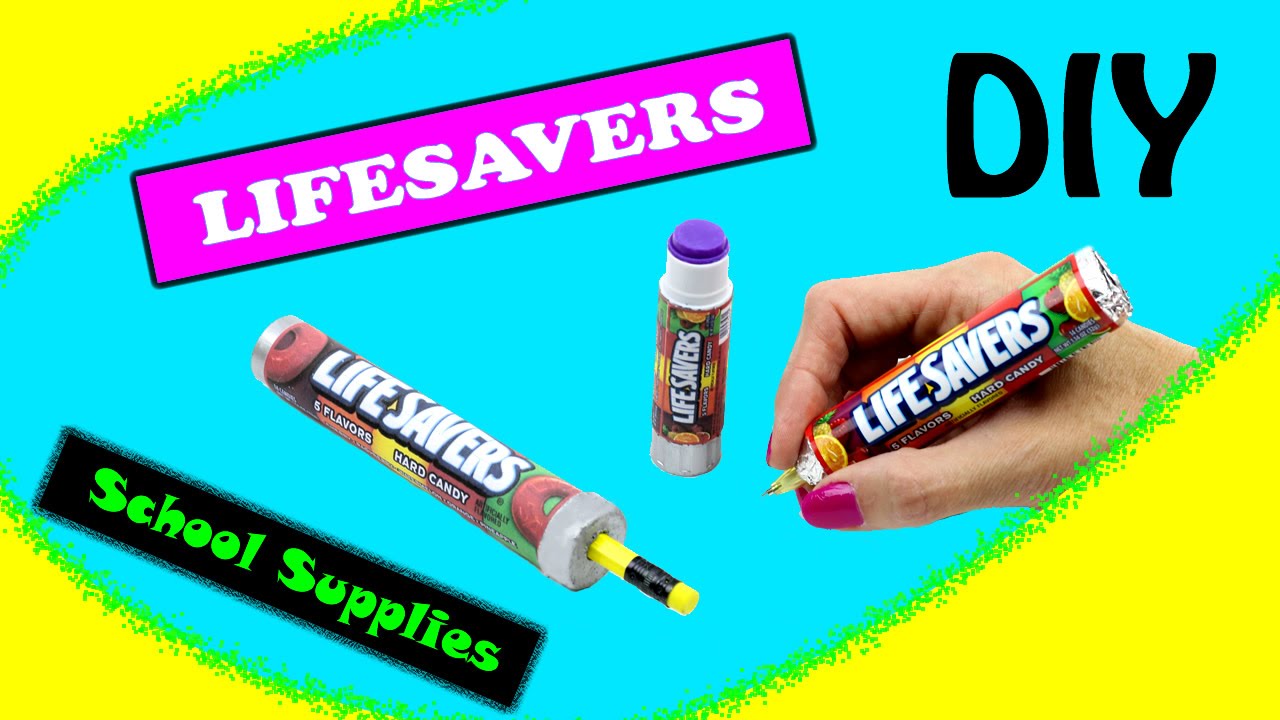 DIY Lifesaver Candy School Supplies! How To Make Easy & Cute School Supplies!