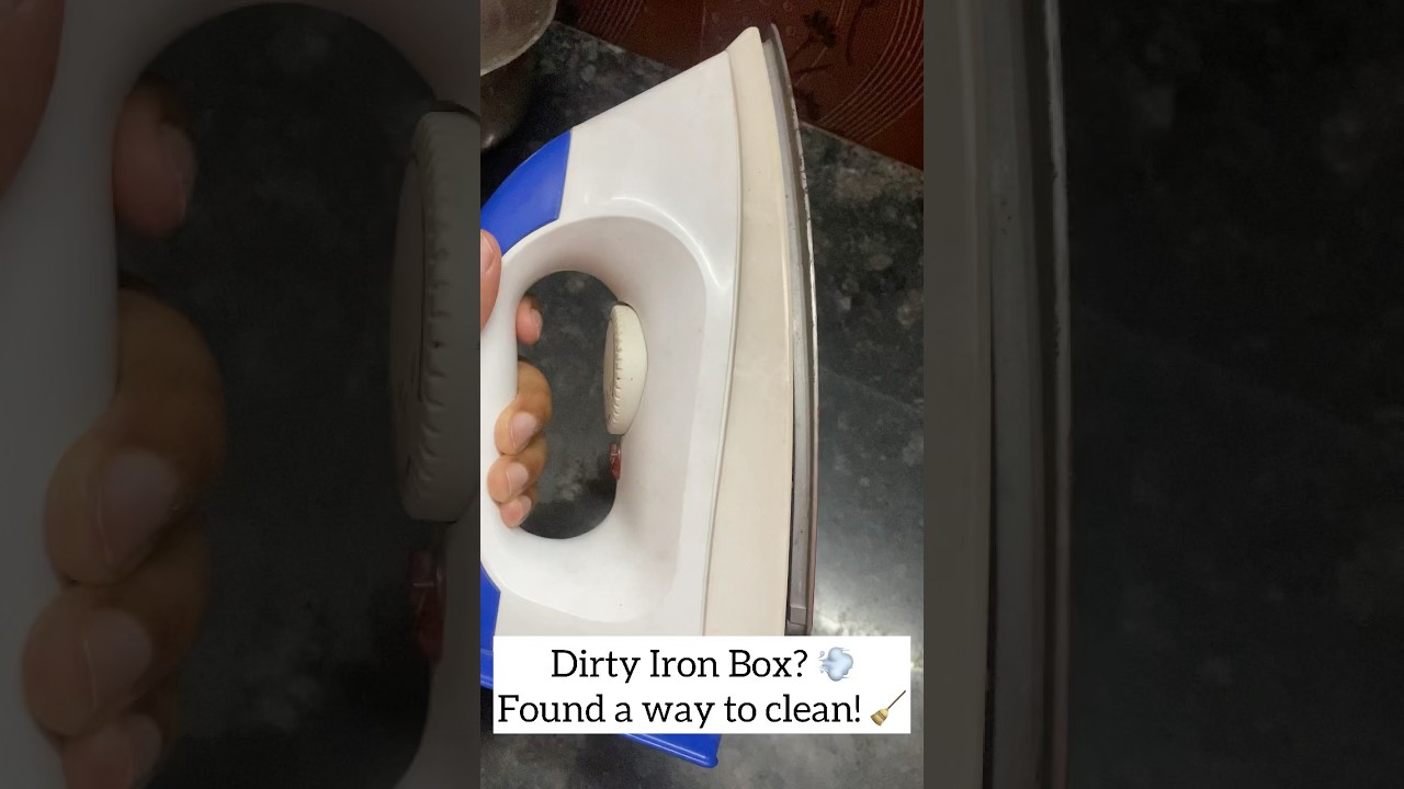 Found a way to clean iron box! 💨🧹☺️ 