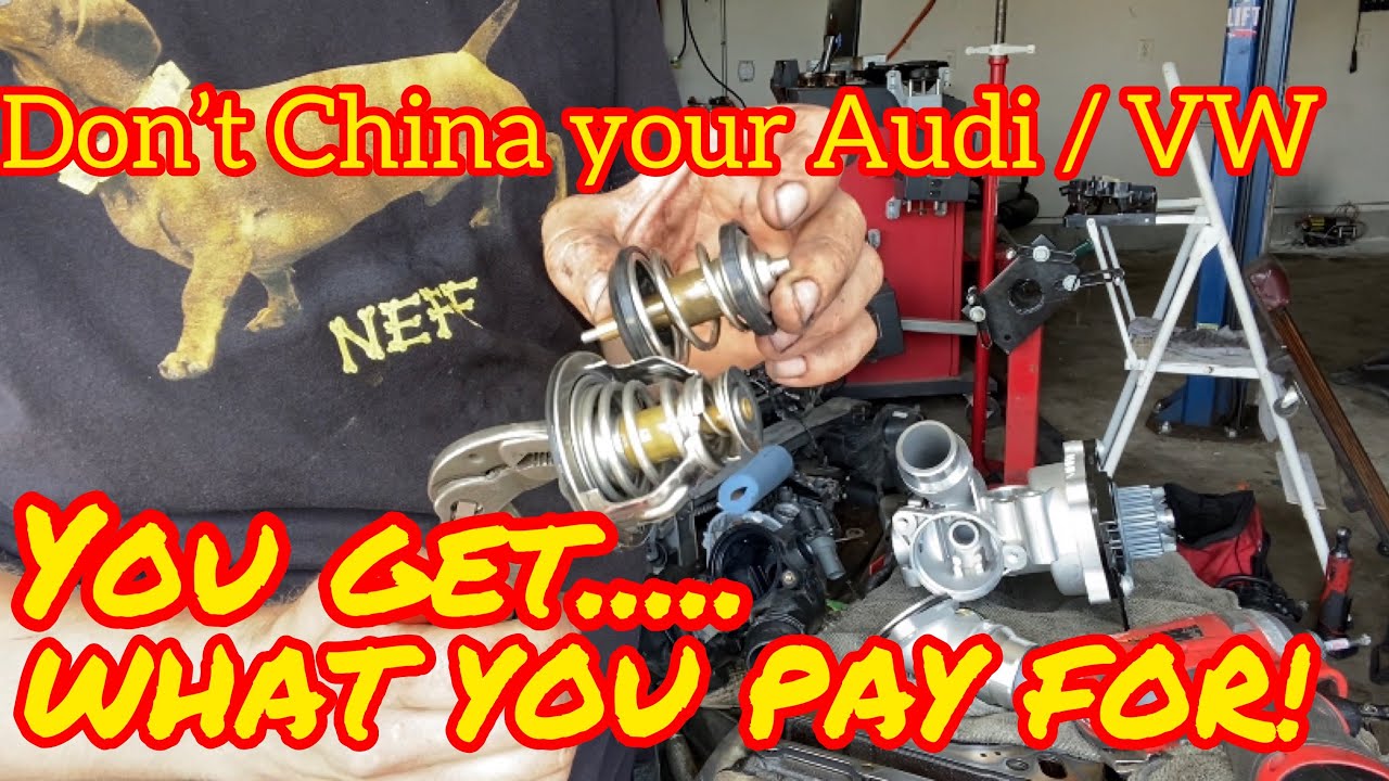 Comparison $60 China 2.0t complete aluminum Water Pump vs $75 impeller housing quality aftermarket