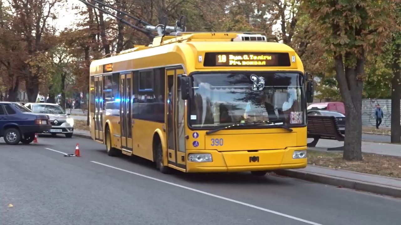 Черкасские троллейбусы ЗИУ 10, ЗИУ 9, БКМ 321, К 12.05 , Богдан Т70117 Золотая октябрьская осень