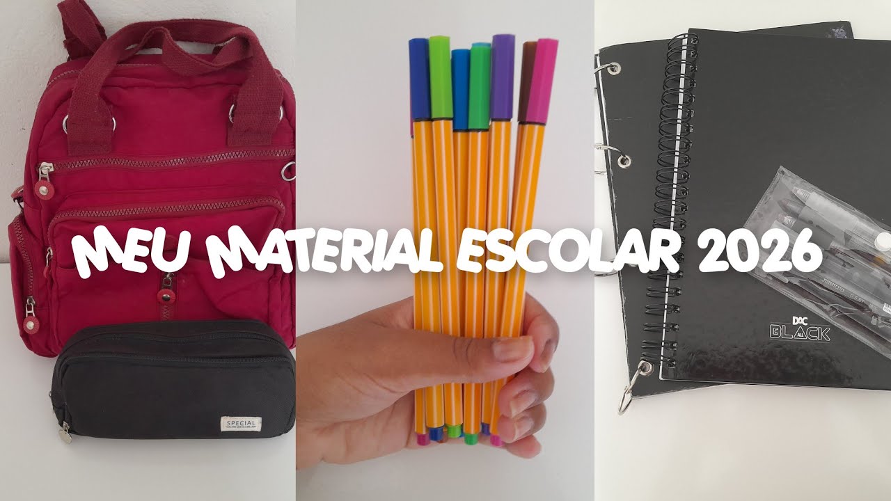 MEU MATERIAL ESCOLAR 2026 | 3° ano do Ensino Médio