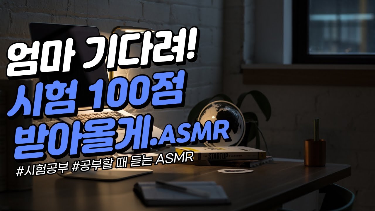 [시험기간 ASMR] 엄마 기다려. 이거 듣고 100점 받아올게!