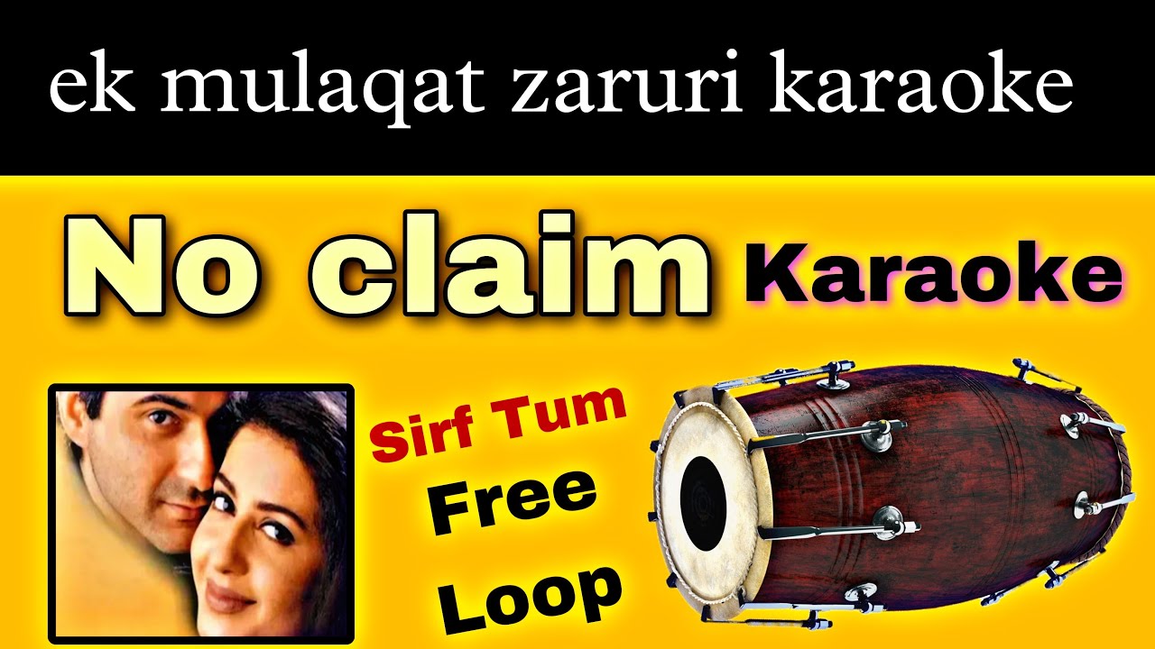 ek mulaqat zaruri karaoke || ek mulaqat zaruri loop no copyright claim || free bollywood track