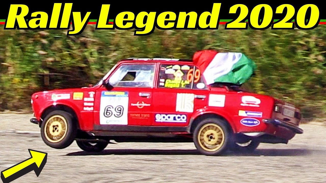 CRAZY Lada 2101 driven by Dudás István Márton from Hungary - Rally Legend 2020 San Marino Show!