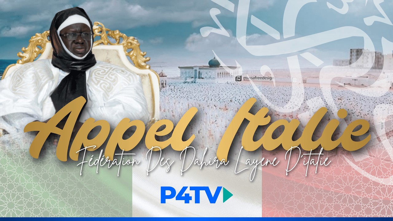 🛑 EN DIRECT DE MILAN APPEL  FEDERATION DES DAHIRA  LAYENE ITALY