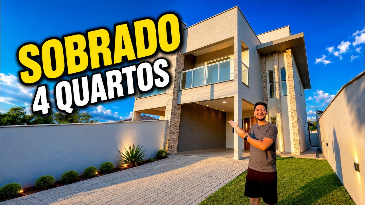 Sobrado com 4 QUARTOS e área de FESTAS 🏡🥰✨