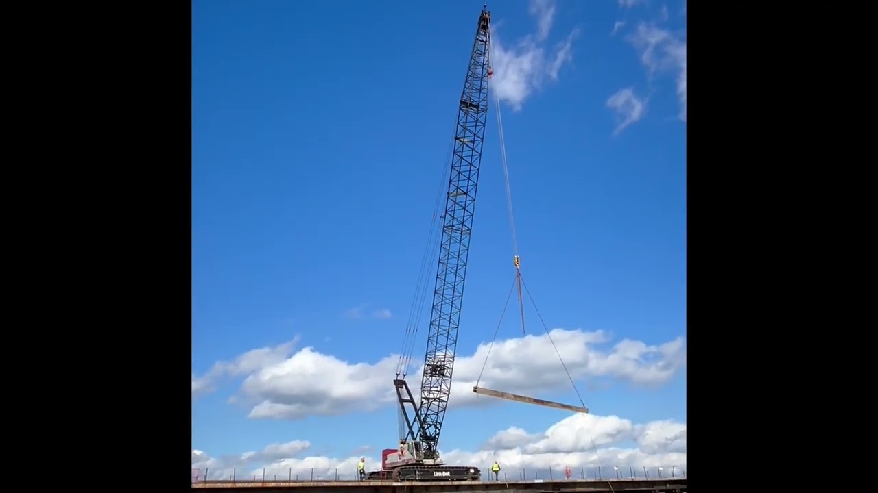 Flagler Beach pier work continues with cranes and crews