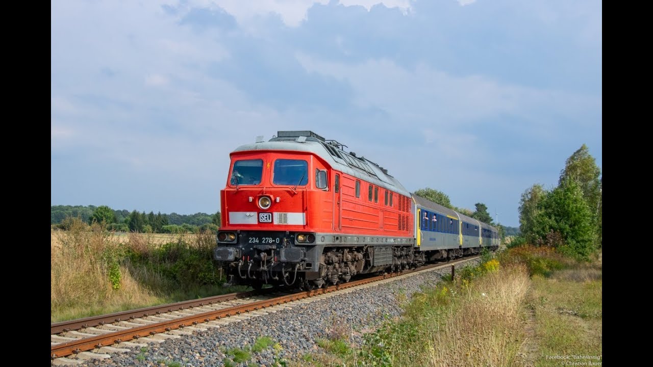 Soundportrait der Ludmilla 234 278 (SEL) im RE-Dienst: Motorstarts und Ausfahrten