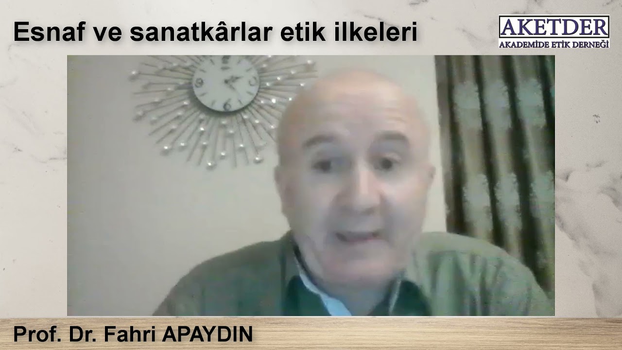 Esnaf ve sanatkârlar etik ilkeleri