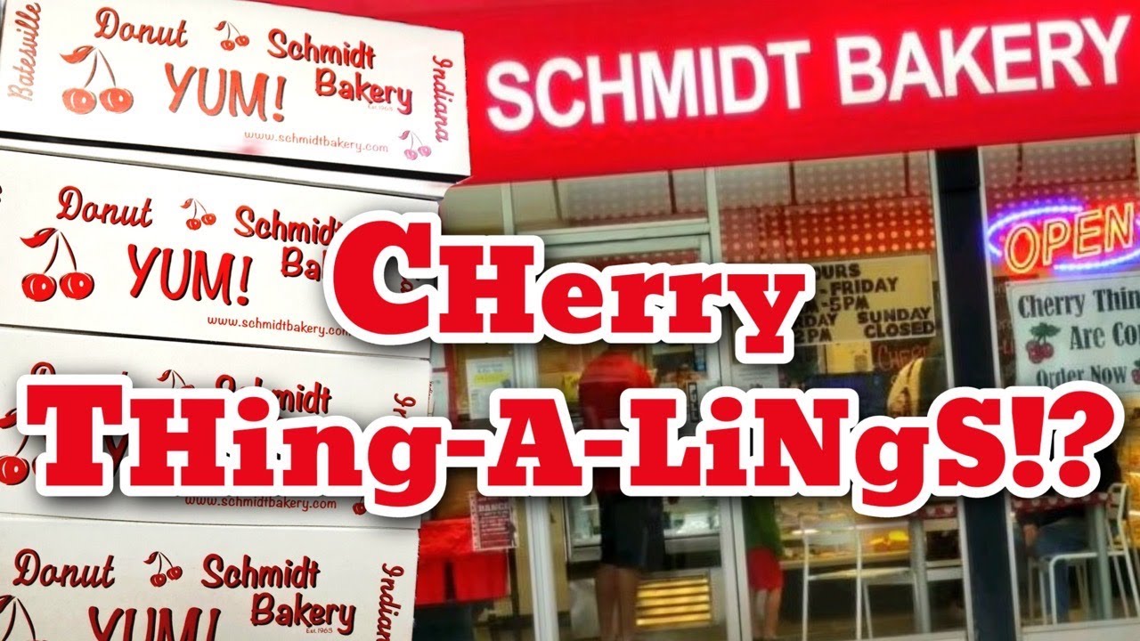 Пробуем знаменитые вишневые пирожные от пекарни Schmidt Bakery в Бейтсвилле, штат Индиана, пока о...