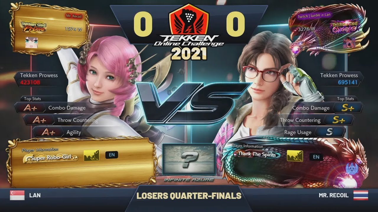 Mr. Recoil (Alisa) vs Lan (Julia) TOC 2021 Southeast Asia Masters Losers Quarterfinals