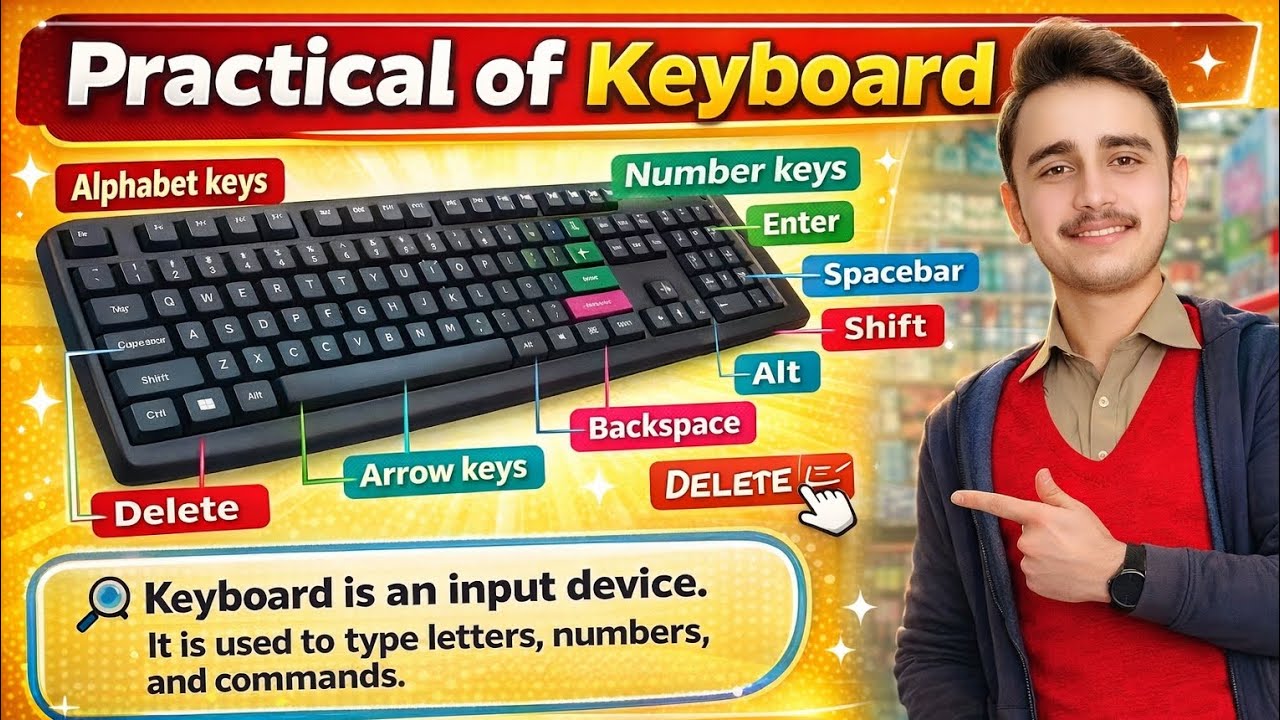 Practical of Keyboard #education #100k #100ksubscribers #keyboard #classfour 