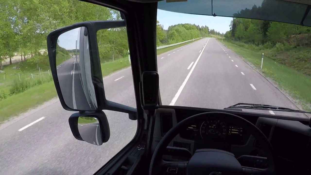 Relaxing drive beautiful Country Road, Truck & Trailer New Volvo FM 460 (POV)