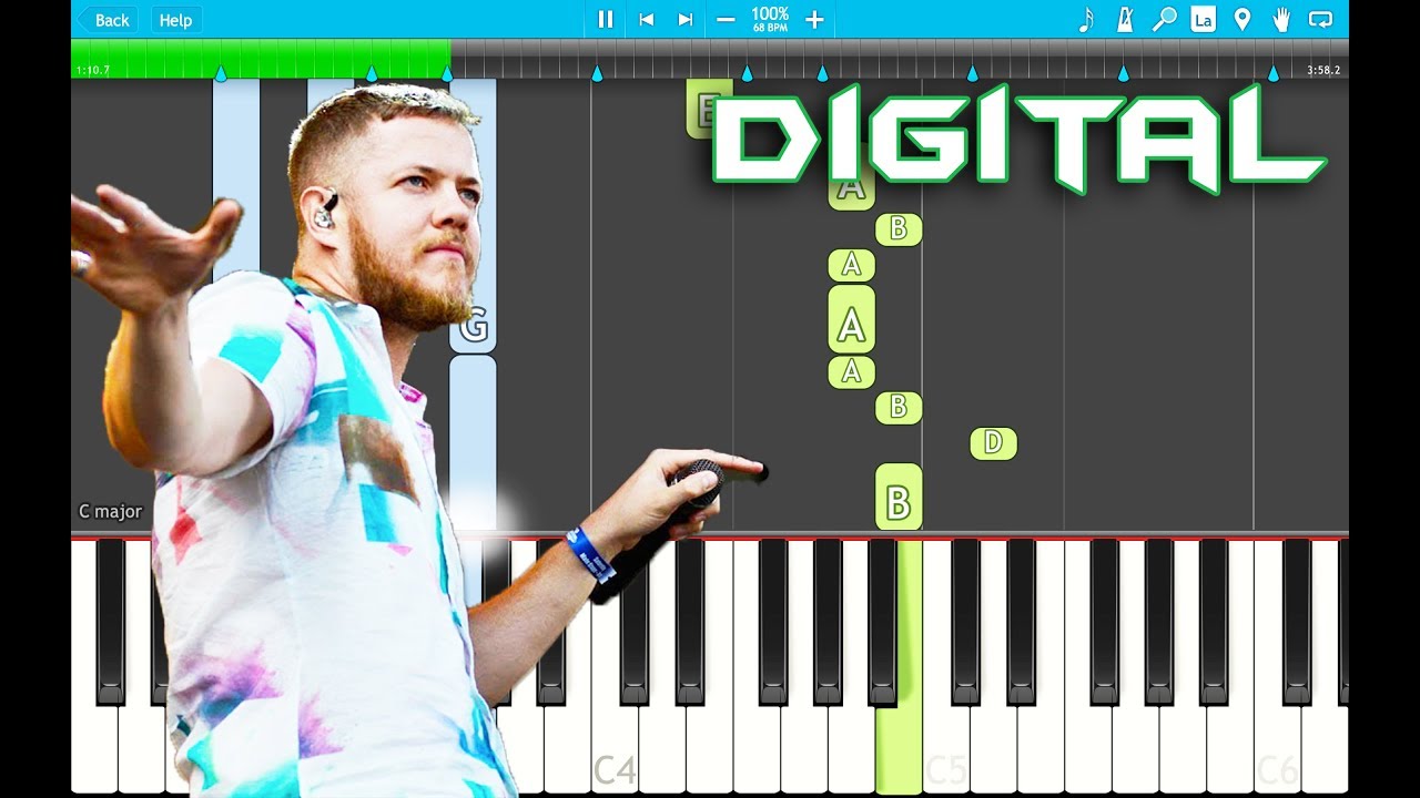 Imagine Dragons - Digital Piano Tutorial EASY (Origins) Piano Cover