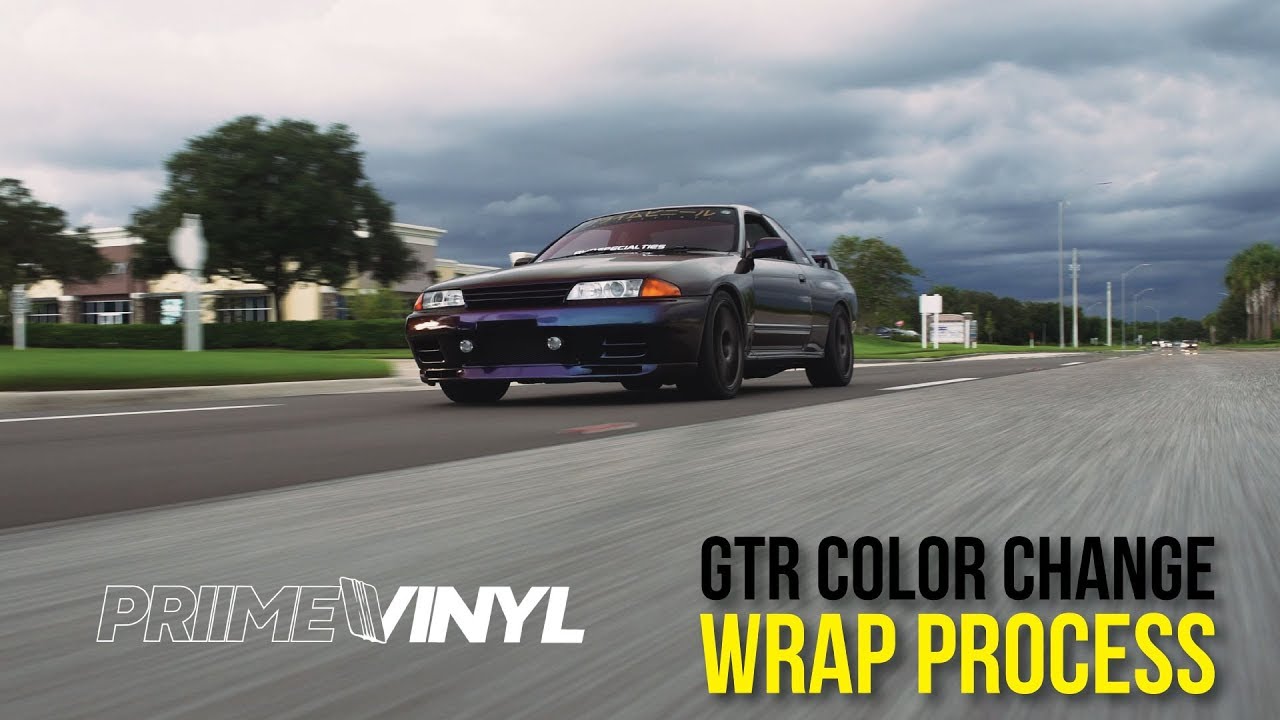 Vinyl Wrapped R32 SKYLINE GTR!! 3M Flip's Look Awesome