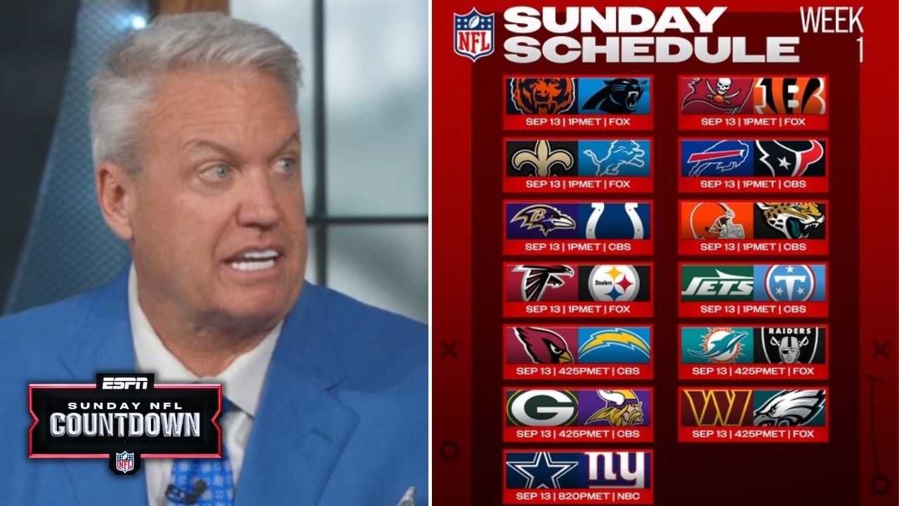 NFL Countdown | Rex Ryan breaks NFL Week 1 matchup: Bills/Texans, Cowboys/Giants, Packers/Vikings?