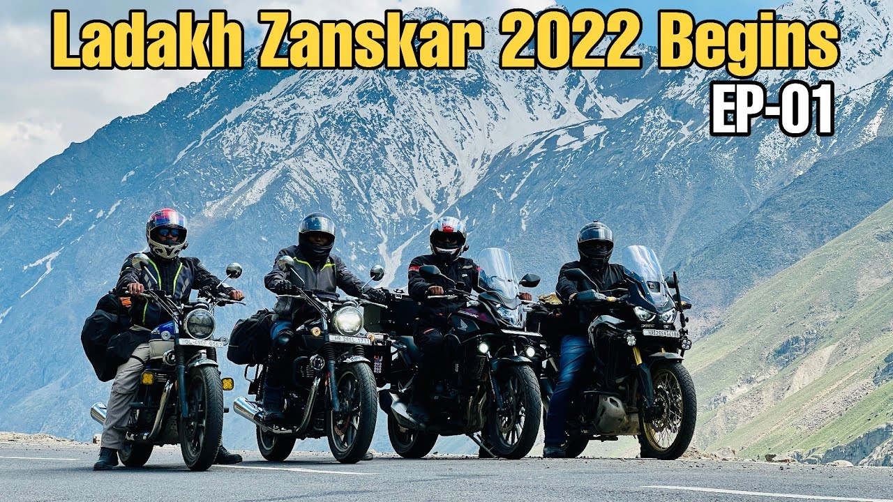 Ladakh Zanskar Ride 2022 Begins | EP-01 Is Baar Manali Side se | Honda Highness CB350 & CB500X |