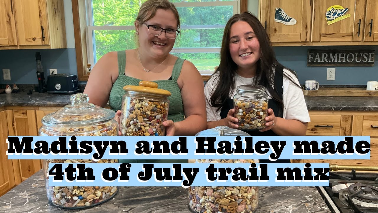 Red, White & Yum! Madisyn & Hailey’s 4th of July Snack Mix ❤️🤍💙
