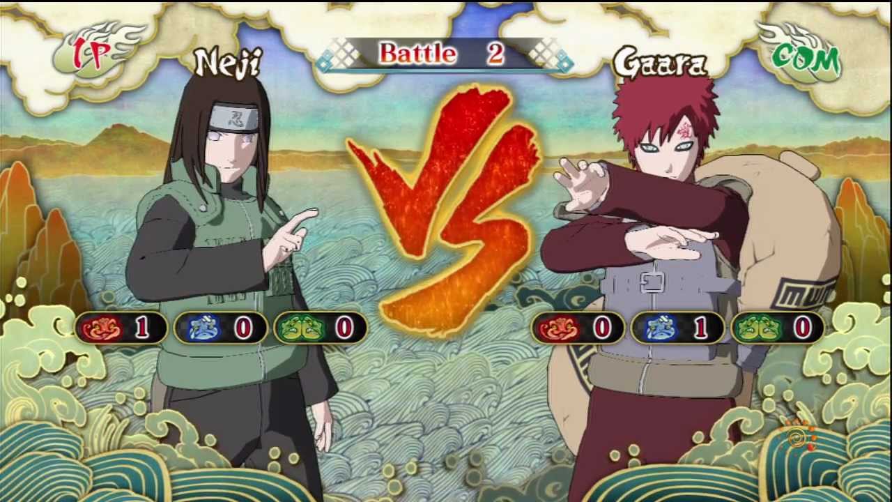 Naruto Shippuden Ultimate Ninja Storm 3 - Neji Vs Gaara