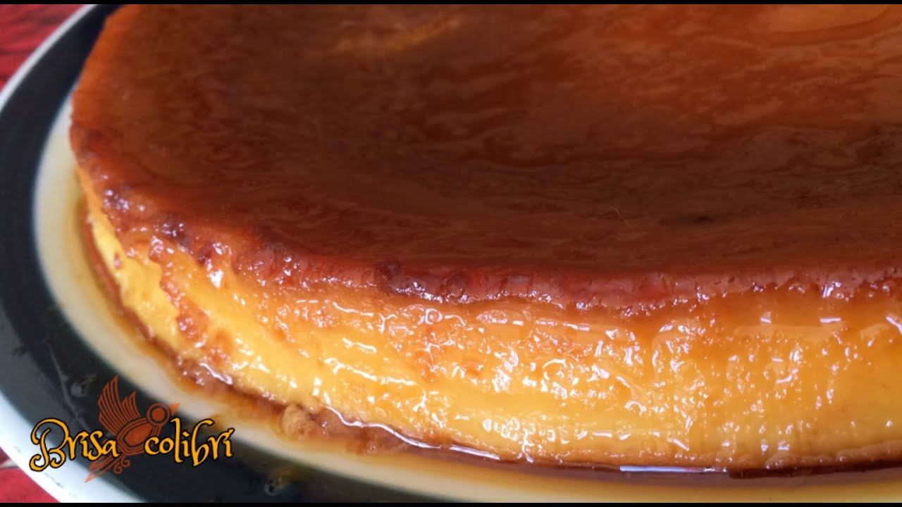 flan de NARANJA sin leche