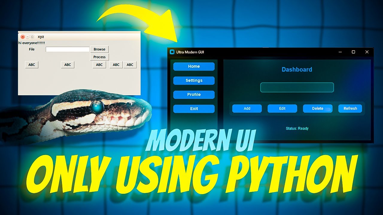 STOP Using Outdated Tkinter UIs! This Is the Future of Python Interfaces 👀