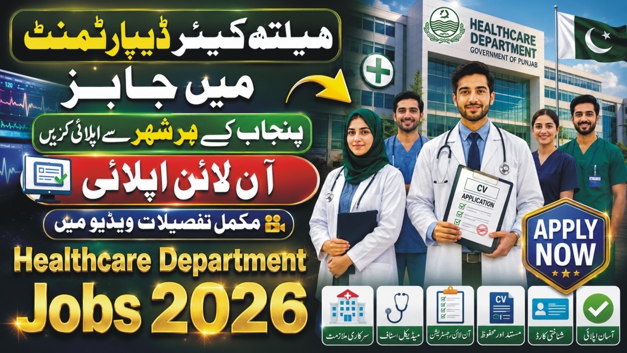 Specialized Healthcare & Medical Education Department Jobs 2026 | PPSC Jobs 2026 How To Apply
