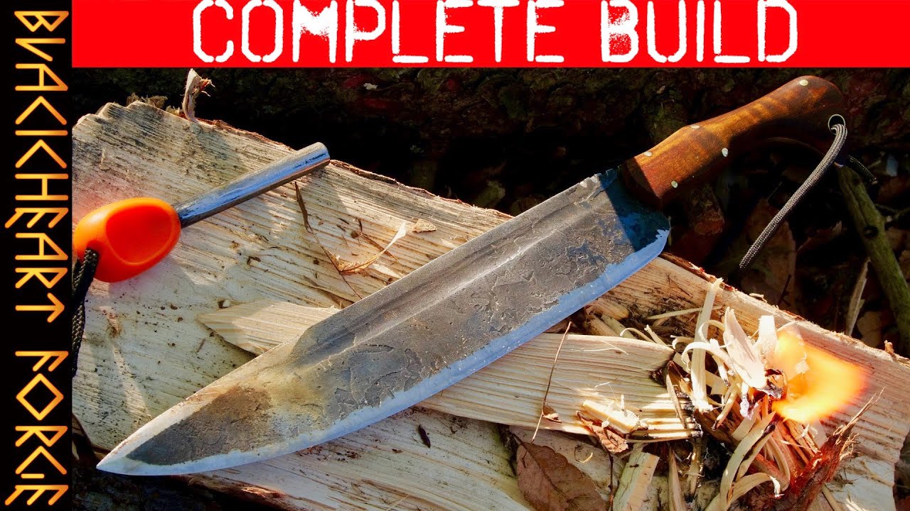 Forging a Brute-de-Forge Bushcraft Knife: 