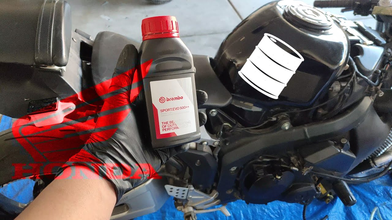 How to Flush and Bleed  Brakes on a 2004 - 2006 Honda CBR 600 RR Sportbike