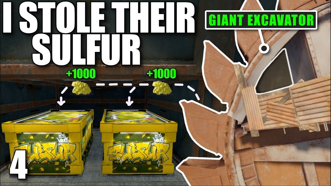 I stole a Clans Sulfur in Solo Rust...