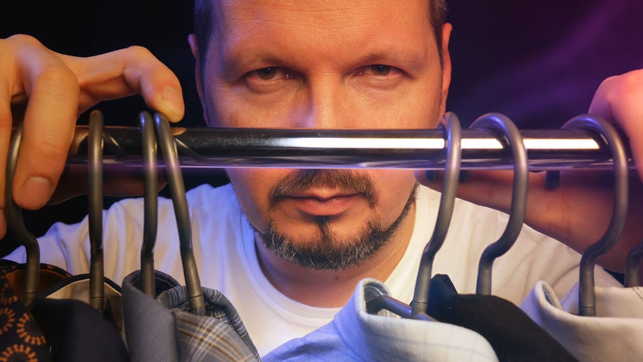 ASMR PL | 50 FPS / Szelest męskich koszul (szept) / The rustle of men's shirts (whispering)