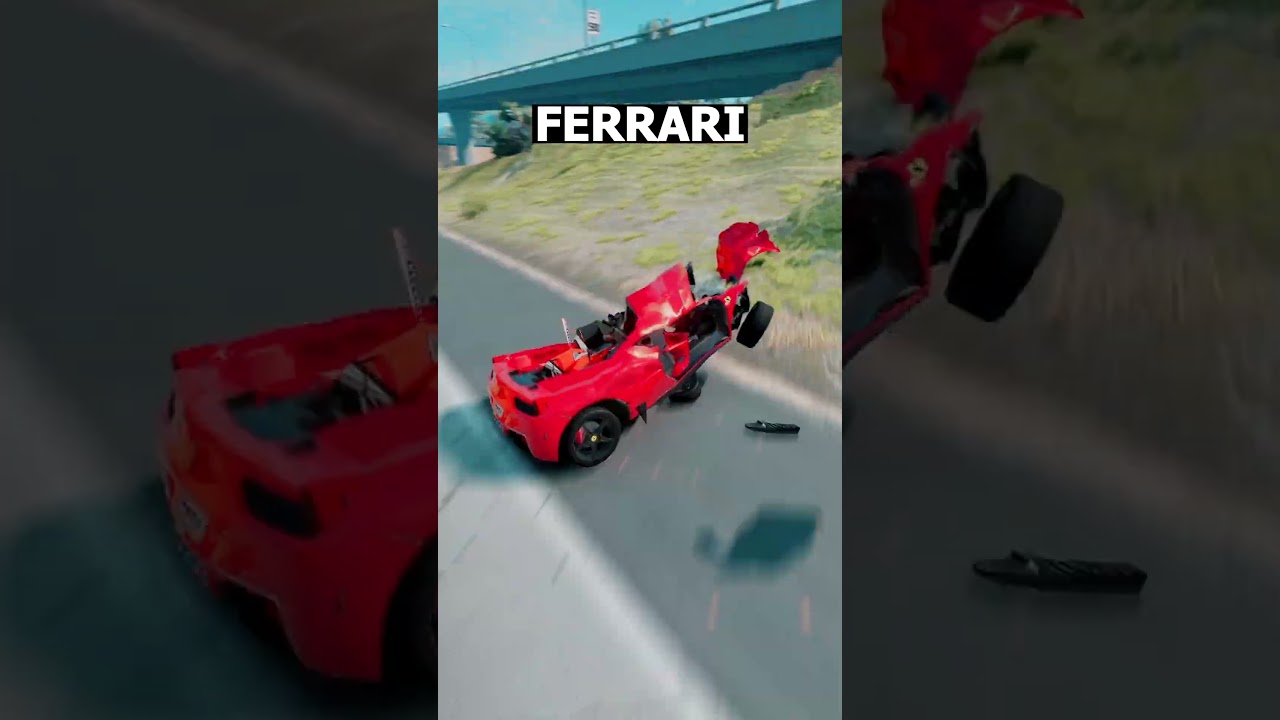 Teste de freio dos carros #beamng #beamngdrive