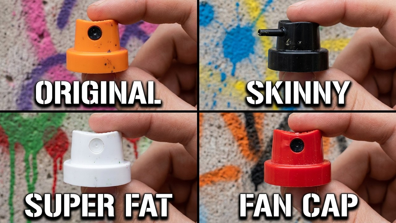 Graffiti CAPS tutorial \ Spray caps test