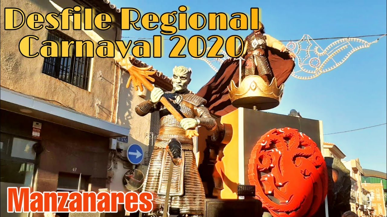Desfile regional de carrozas y comparsas carnaval 2020 Manzanares
