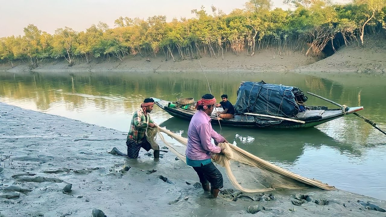আজ ঘাই জাল টেনে দেখি জালে 🐙 পড়েছে  !!!
