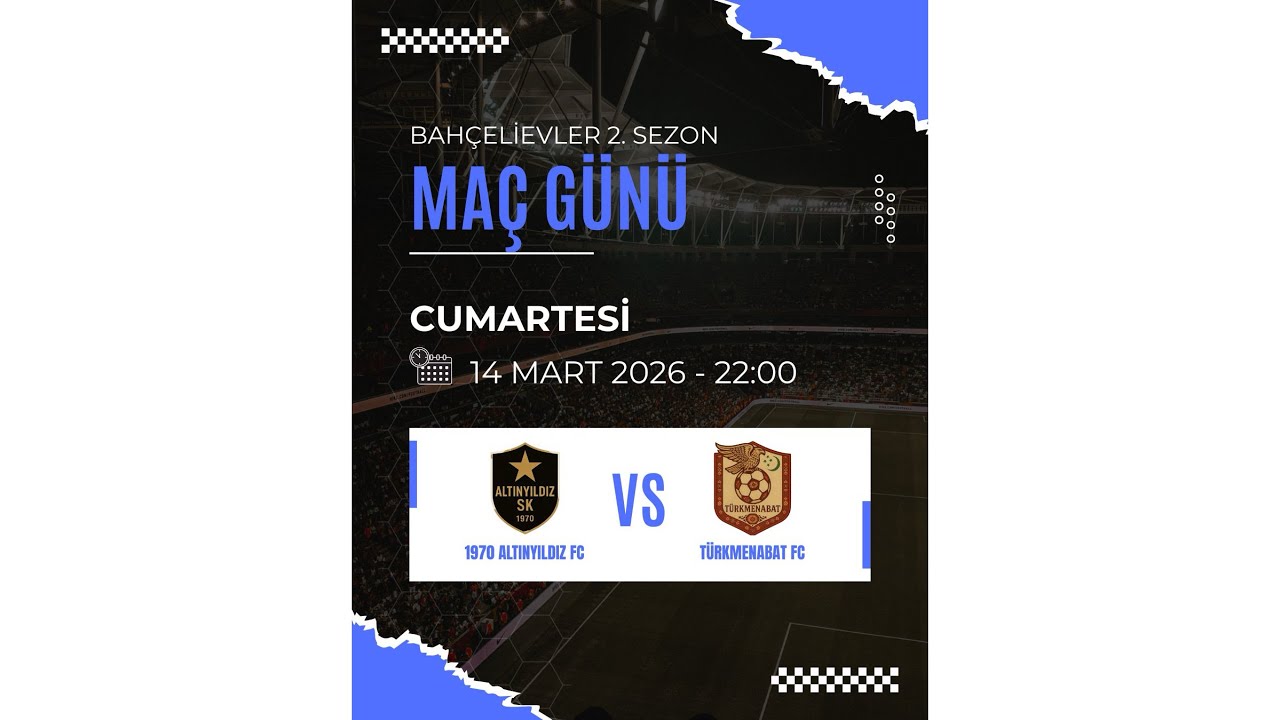 Mega Lig İstanbul|3. Hafta 1970 Altınyıldız FC - Turkmenabat