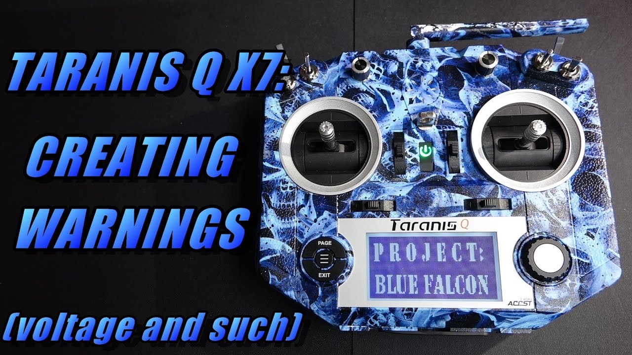 Taranis Q X7: Создание предупреждений и звуков переключения (для напряжения, alt и т. д.)
