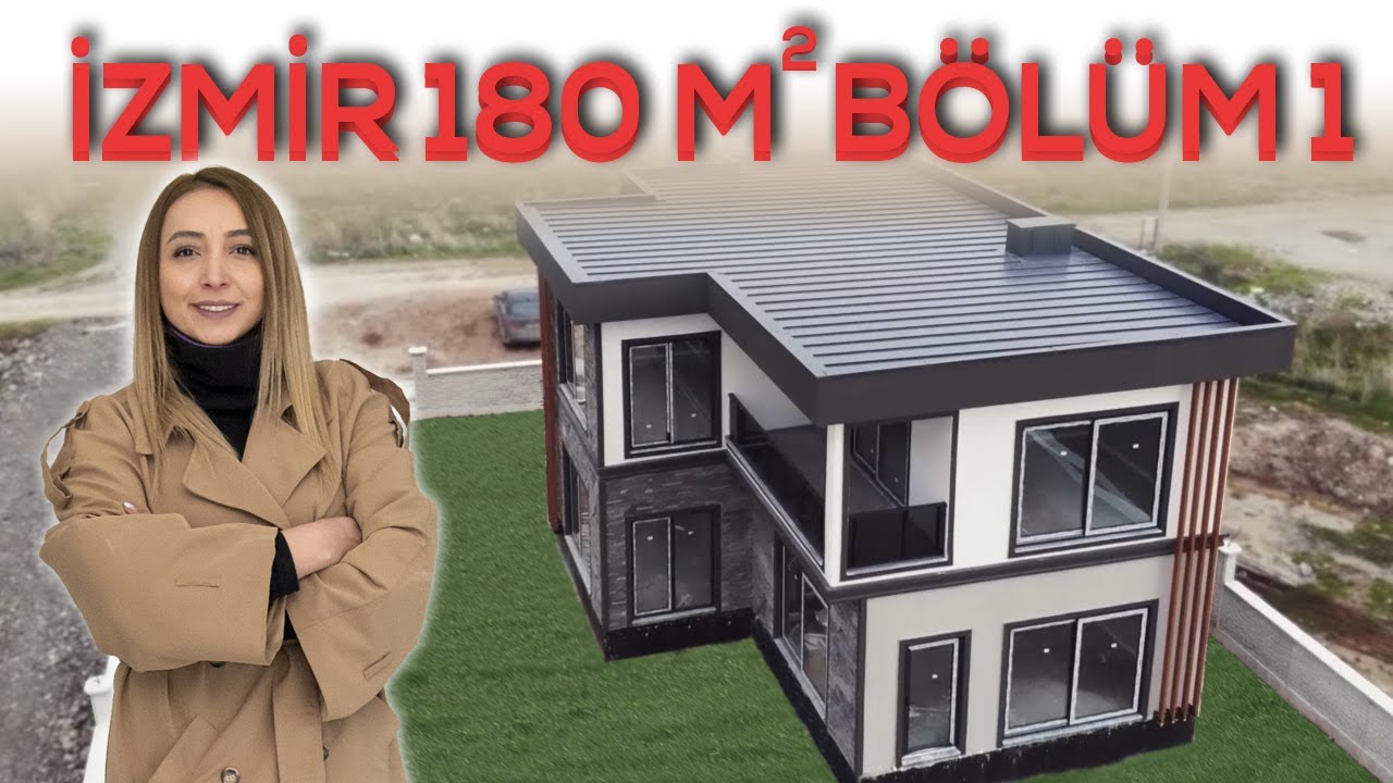 İZMİR DİKİLİ 180 m2 ANAHTAR TESLİM  HAFİF ÇELİK VİLLA PART 1