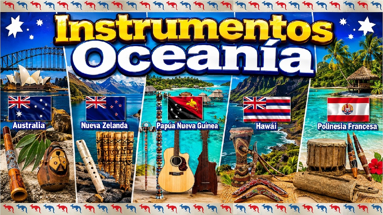 🏝️ Instrumentos Musicales de OCEANÍA | Musical Instruments from OCEANIA.