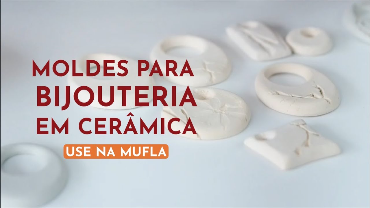 Moldes para Bijouteria em Cerâmica - Use na Mufla