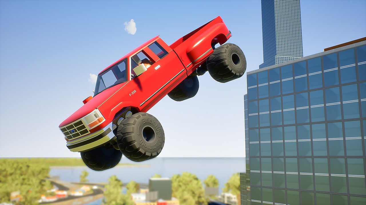 Cars Falls Off Building #19 | Brick Rigs