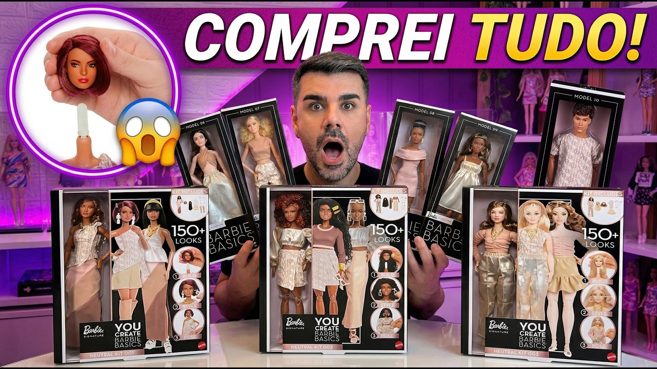 COMPREI TODAS AS BARBIES DA NOVA COLE&Ccedil;&Atilde;O 