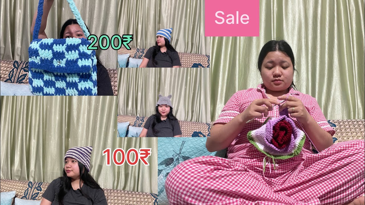 Selling my old crochet product/rima vlog 